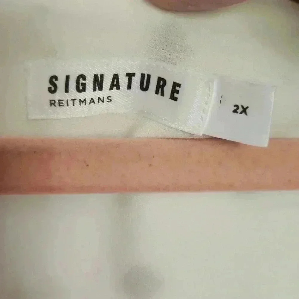 Reitmans Sheer Ruffle Blouse | Size 2x | Soft Feminine Work Top - Picture 8 of 12